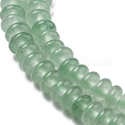 天然石グリーンアベンチュリンビーズ連売り  ロンデル  4~4.5x2~2.5mm  穴：1.2mm  約155~163個/連  15.24''~15.31''（38.7~38.9センチメートル）&nbsp;X-G-K343-C02-02