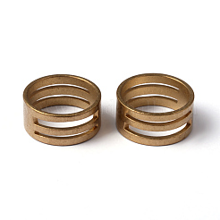 真鍮製リング  指カン  座屈用  丸カンの開閉  ニッケルフリー  生（メッキなし）  内径約17mm&nbsp;EC373-G