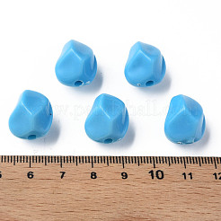 不透明なアクリルビーズ  ナゲット  ディープスカイブルー  16.5x15x13.5mm  穴：2.5mm  約340個/500g&nbsp;MACR-S373-140-A09