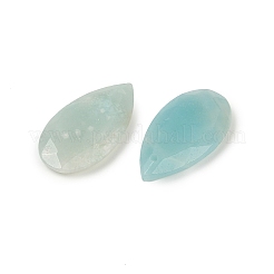 天然フラワーアマゾナイトファセットペンダント  ティアドロップチャーム  25x13x4mm  穴：1mm&nbsp;G-D082-01H-01
