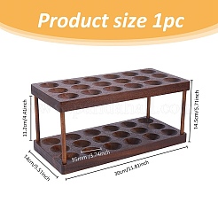 二重構造の木製卵ホルダー  キッチン用品  長方形  ココナッツブラウン  300x140x145mm&nbsp;AJEW-WH0270-237