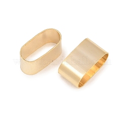 真鍮のスライドチャーム  カドミウムフリー＆鉛フリー  長方形  24KGP本金メッキ  9x4.5x4mm  穴：8.5x3.5mm&nbsp;KK-C163-23B-G