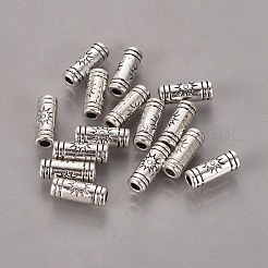チベット風合金ビーズ  太陽とコラム  鉛フリー＆カドミウムフリー  アンティークシルバー  9.5x3.5mm  穴：1.5mm&nbsp;LF0614Y