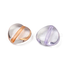 透明なアクリルビーズ  ハート  ミックスカラー  15x16x6.5mm  穴：1.8mm  約472個/500g&nbsp;OACR-C022-03