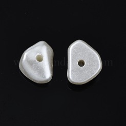ABSプラスチックパール調ビーズ  ナゲット  乳白色  7~9x5.5~8x4~6mm  穴：1.2mm  約3800個/500g&nbsp;KY-T023-020