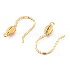 真鍮のピアスフック  オーバル  18KGP本金メッキ  20x11x4mm  穴：1.2mm  ピン：0.8mm&nbsp;KK-G516-05G