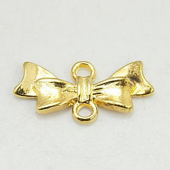 合金コネクター  ニッケルフリー  鉛フリー及びカドミウムフリー  蝶結び  20x10x3mm  穴：2mm&nbsp;LS-PALLOY-EA11930Y-G-NF