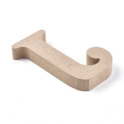 未完成の木材のスライス  レーザーカットウッドシェイプ  diyの絵画飾りクリスマスの家の装飾のペンダント  文字.j  99x67x15mm&nbsp;LS-DIY-WH0162-62J