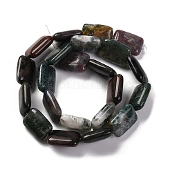 天然石インディアン瑪瑙ビーズ連売り  長方形  18x13.5x5.5mm  穴：1.2mm  約22個/連  15.75インチ（40cm）&nbsp;G-T047-B25-01