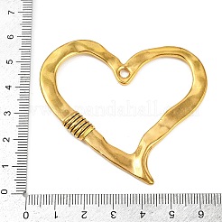 チベット風合金ビッグサイズペンダントトップ  ハート  アンティーク黄金  55x60.5x5mm  穴：3mm&nbsp;PALLOY-P310-03AG