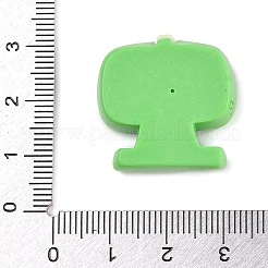 環境保護をテーマにした不透明樹脂のカボション  テレビ  24.5x24.5x7mm&nbsp;CRES-Z013-03B