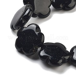 染色・加熱された天然黒瑪瑙ビーズ連売り  花  20x20x6mm  穴：1.4mm  約20個/連  14.57~14.96インチ（37~38cm）&nbsp;G-F769-A01-02