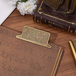 合金クリップ  紙の文書用  学校事務用品  長方形  アンティークブロンズ  33.5x84.5x23mm&nbsp;AJEW-WH20019-72AB