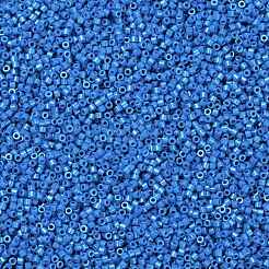 シリンダーシードビーズ  不透明色の光沢  均一サイズ  藤紫色  2x1.5mm  穴：0.8mm  約888個/10g&nbsp;X-SEED-H001-H04