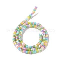 天然トロチッドシェル/トロカスシェルビーズ連売り  染め  ロンデル  ミックスカラー  3.5~4x2~2.5mm  穴：0.9mm  約155個/連  15.04''（38.2センチメートル）&nbsp;BSHE-H018-04