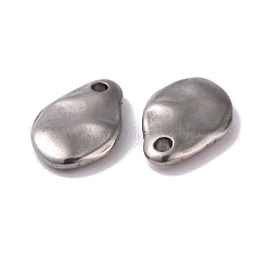 変色しない304ステンレススチールペンダント  ティアドロップ  ステンレス鋼色  14x9x2mm  穴：1.8mm&nbsp;STAS-E032-02P