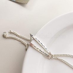 304ステンレススチールリンク  長方形  ステンレス鋼色  7.4x7.2x1.7cm  60個/箱&nbsp;STAS-UN0001-06