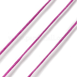 ナイロン編みコード  ジュエリー製作やマクラメ工芸用の中国結び紐  赤ミディアム紫  0.8mm  38~40 m /ロール&nbsp;NWIR-C003-01A-23