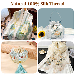 桑絹の刺繍糸  クロスステッチの糸  スチールブルー  0.3mm&nbsp;OCOR-WH20003-91D