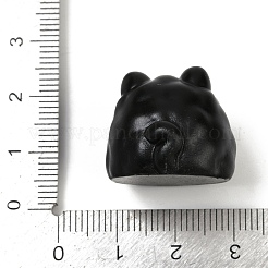 樹脂猫ディスプレイ装飾  ホームオフィスのデスクトップ装飾用  ブラック  22x21.5x19.5mm&nbsp;RESI-V008-02A