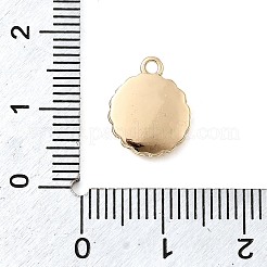 真鍮チャーム  クッキーチャーム  14KGP本金メッキ  12.5x10x4mm  穴：1.4mm&nbsp;KK-P337-02C-G