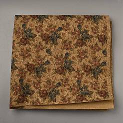 コルク生地  革靴、荷物アクセサリー  花  1400x0.5mm&nbsp;DIY-WH0700-29A-03