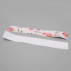 手作り石鹸紙テープ  長方形  レッド  285x35mm  20個/袋&nbsp;DIY-WH0221-82C
