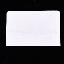 長方形の紙のヘアクリップディスプレイカード  ホワイト  4x6x0.04cm  穴：0.7のCM&nbsp;CDIS-T004-13