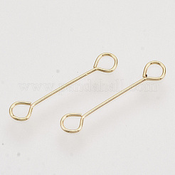アイアンアイピン  ピアノ線9ピン  カドミウムフリー＆鉛フリー  ライトゴールド  15x0.4mm  穴：1.8mm  ヘッド：3mm&nbsp;X-IFIN-S126-01A-KC