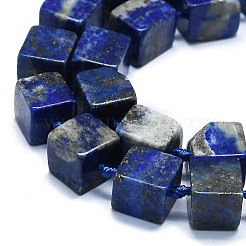 天然ラピックラウリビーズ連売り  キューブ  8~9x8~9x8~9mm  穴：1mm  約35個/連  16.93''（43センチメートル）&nbsp;G-K245-F02-02
