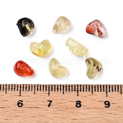 透明なアクリルビーズ  混合図形  ダークカーキ  4~6x6.5~8.5x4~5mm  穴：1.5mm  約4200個/500g&nbsp;OACR-N137-44D