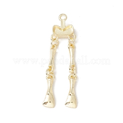 ハロウィーン合金ペンダント  下半身の骨  ライトゴールド  43x11x4mm  穴：1.5mm&nbsp;FIND-G025-02LG