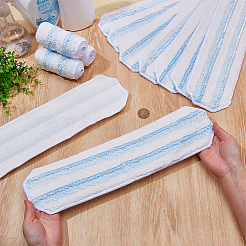 ファイバーブラシモップヘッドパッド12個  ホワイト  425x110x2mm&nbsp;HOUS-WH0007-005
