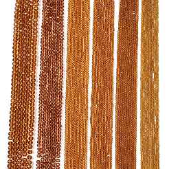 ガラスビーズ連売り  多面カット  ロンデル  ゴールデンロッド  3.5~3.8x3mm  穴：0.4mm  約105~110個/連  29~31cm&nbsp;EGLA-A044-T3mm-D04
