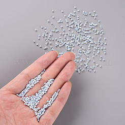 11/0 FGBグレードAラウンドガラスシードビーズ  セイロン  空色  2.3x1.5mm  穴：1mm  約48500個/ポンド&nbsp;SEED-N001-B-0486
