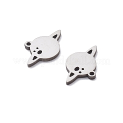 ステンレススチールチャーム201個  レーザー切断  惑星のチャーム  ステンレス鋼色  7.5x12x1mm  穴：0.8mm&nbsp;STAS-V001-17