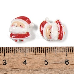 クリスマス不透明樹脂デコデンカボション  サンタクロース  13x11x6mm&nbsp;LS-CRES-M036-03H