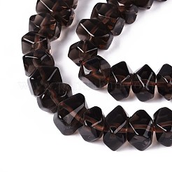 天然氷オブシディアンビーズ連売り  ナゲット  多面カット  7~8x10~14x10~14mm  穴：1mm  約50~53個/連  14.96~15.55''（38~39.5センチメートル）&nbsp;G-D091-A26