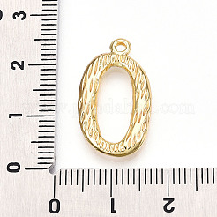 304ステンレスペンダント  文字チャーム  アルファベットのO  23x13.5x3mm  穴：1.6mm&nbsp;LS-STAS-N117-01G-O