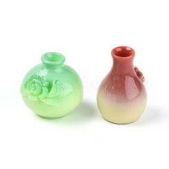 ミニ樹脂シミュレーション  花瓶  小道具の装飾を装ったドールハウスアクセサリー用  ミックスカラー  17.5~24x16~20x15~19mm&nbsp;RESI-T061-15M