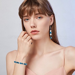 天然石アパタイトビーズ連売り  染め  ラウンド  8mm  穴：1mm  約50個/連  15.7インチ  1連 /箱&nbsp;G-AR0001-80