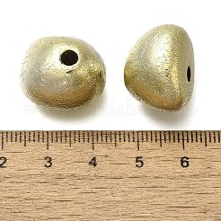 UVメッキ CCB プラスチックビーズ  テクスチャー  半円形  シャンパンゴールド  19x16x14mm  穴：4mm&nbsp;CCB-D008-04G