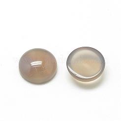 天然グレーアゲート瑪瑙カボション  半円/ドーム  6x3~4mm&nbsp;G-R416-6mm-15