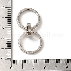 合金ペンダント  カドミウムフリー＆鉛フリー  リング  プラチナ  30.5mm  穴：8.5mm&nbsp;FIND-A038-09P