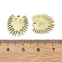イオンプレーティング（IP）304ステンレスペンダント  花のチャーム  18KGP本金メッキ  15.5x14.5x1mm  穴：2x1.5mm&nbsp;STAS-G347-06G