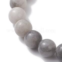 女性用ラウンドナチュラルホークアイビーズストレッチブレスレット  ビーズ：8.5mm  内径：2-3/8インチ（6cm）&nbsp;BJEW-JB12733