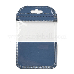 プラスチック包装用再封可能袋  トップセルフシールパウチ  窓付き  長方形  ブラック  11x7x0.24cm&nbsp;OPP-F001-01B