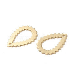 ティアドロップ真鍮ペンダント  ニッケルフリー  長持ちメッキ  ラックめっき  14KGP本金メッキ  16x11x0.7mm  穴：1.2mm&nbsp;KK-G480-04B-LG