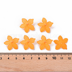 つや消しアクリルビーズキャップ  20x21.5x4.5mm  穴：1.6mm  約1630個/500g&nbsp;MACR-S371-05A-724