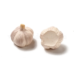樹脂の装飾品  模造野菜  ホームオフィスのデスクトップ装飾用  ニンニク  14.5x14x14mm&nbsp;RESI-A033-03C